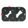 Precise Woodworking Tool Corners Jig Templates Aluminum Radius Jig Templates for Accurate Round Corner Cutting Tool