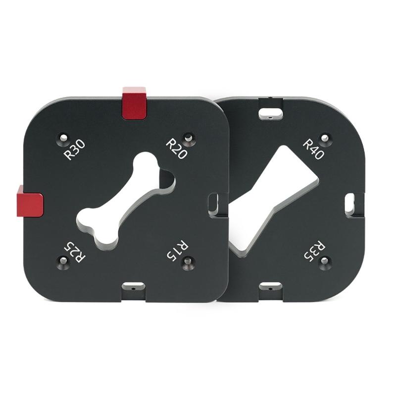 Precise Woodworking Tool Corners Jig Templates Aluminum Radius Jig Templates for Accurate Round Corner Cutting Tool