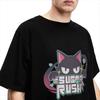 Blue Anime Archive T-Shirt Sugar Rush Hipster T Shirts Short Sleeves Streetwear Tops Summer Cotton Round Neck Oversize Clothes