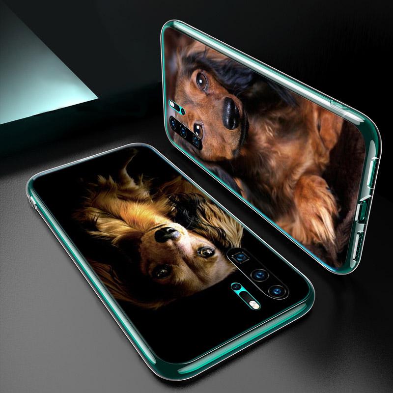 Silikonový kryt pro psy jezevčíka dobrmana pro Honor 30 30S 30i 9 10 9A 9C 9S 9N 10i 10X 9X Lite Pro 5G pouzdro na telefon