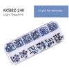 1 Set 12 Grids Nail Assorted Shape Glass Art Rhinestone Kit Flatback Rhinestone DIY Nail Design