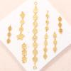 S925 Silver-Plated Sand Gold Butterfly Fu Double Pendant DIY Bracelet Chain Extension