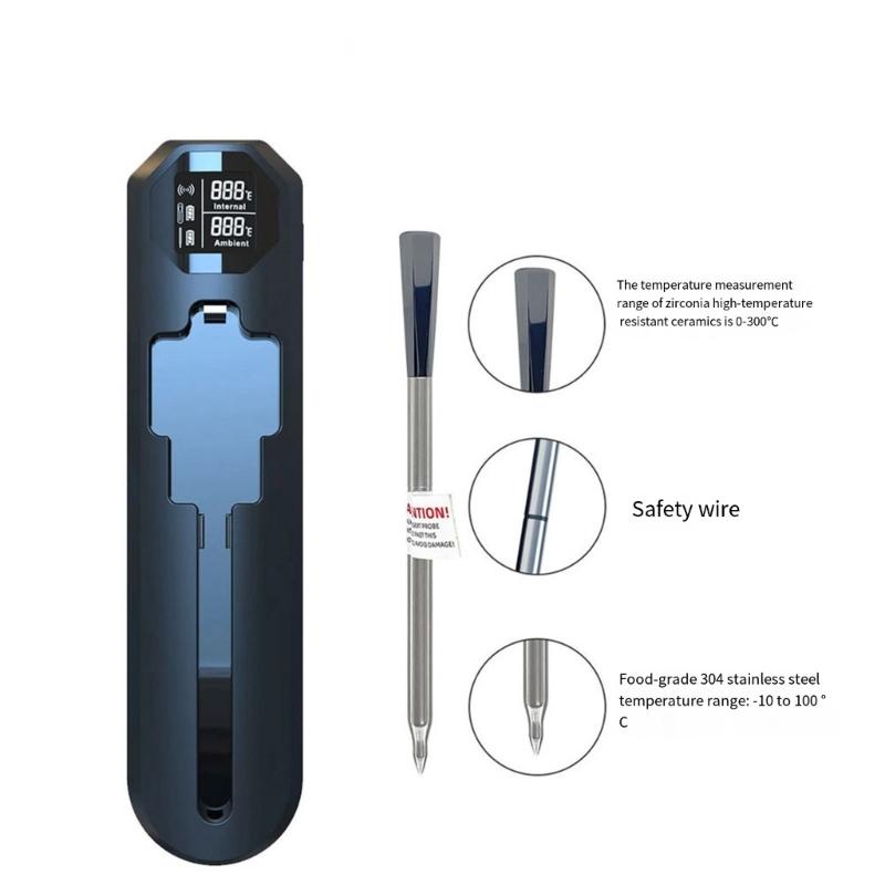 Intelligent Cooking Thermometers Meat Thermometers For BBQ Oven Grills Realtime Monitoring Via Devices
