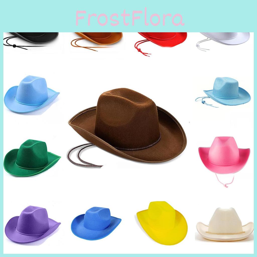 Color Felt Solid Cowboy Hat Sewing Craft Party Costumes Holiday Supplies Gifts