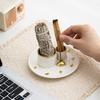 4 in1 Incenses Holder,Sages Burners Holder,Palos Santo Holder Burners Ashes Catcher Tray,Stick Holder Meditations Decors