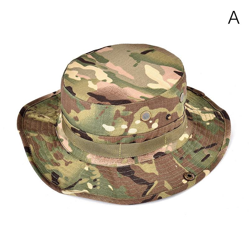 

Tactical Camouflage Cap Military Hat Army Caps Men Women Outdoor Sports Sun Boonie Bucket Fishing Hiking Hunting Climbing Hats