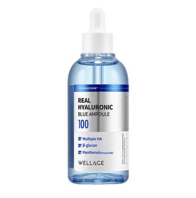 Real Hyaluronic Blue Ampulle 100ml | Tiefenhydratationsserum für trockene und empfindliche Haut