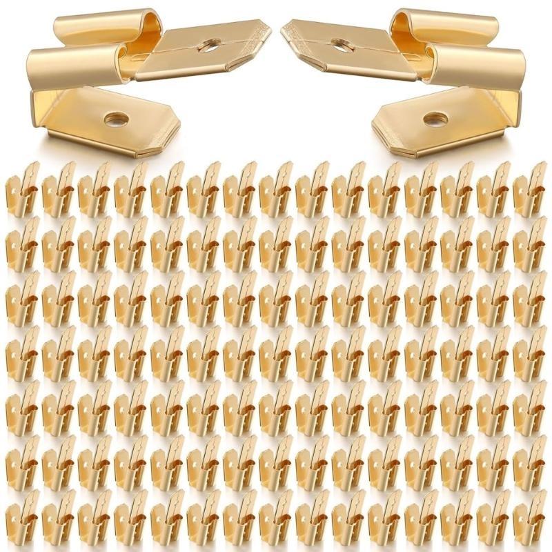 652F 25/50/100pcs Piggybacks Spade Connectors 3 Way Adapter Quick Adapters Terminals