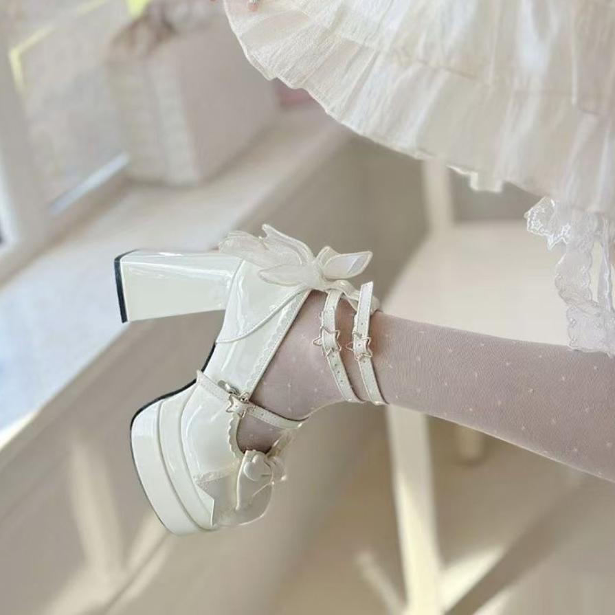 Shoes for Women Sweet Cute Japanese JK Thick Sole Lolita Shoe Platform Mary Jane Shoe Trend High Quality Lady High Heels Tacones