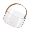 Portable Fruit Basket Clear Fruit Serving Bowl Multipurpose Plastic Organizer with Handle for Fruits Vegetables Snacks