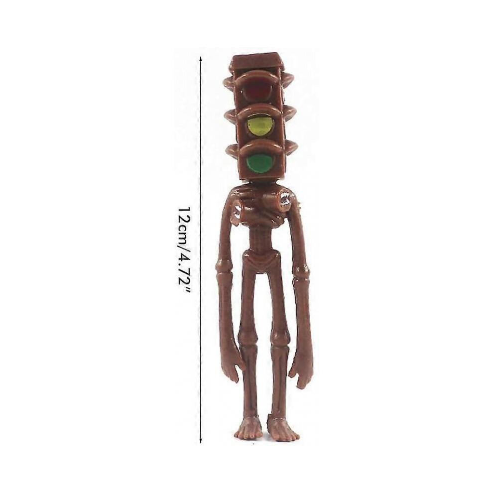 Police Siren Head Hand-Made Toys, 8 Pieces of Funny Head Toys, Cartoon Character Model Set, Doll Model Sculpture, Hand Office Decoration