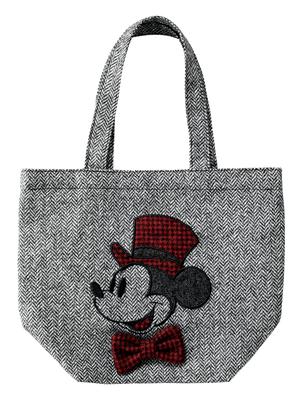 Marushin Disney Mickey Mouse Big Hat Bag, H26 X W32 X D15cm, Made with Wool Fabric by MOON, UK, 2335018000