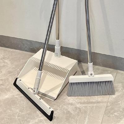 Set Mătură și Lopățică pentru Interior/Exterior cu Perii Magici din Silicon
