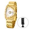 Triangle Novelty Roman Analog Stainless Antique Finish Accessory Perfect Gift for Day Men's Watch, Design, Waterproof Numerals, Display, Calendar,