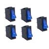 4/5pcs Rocker Switch Lighted KCD3 Rocker Switch On Off 3 Pin 2 Position Boat Rocker Switches 125V 250V AC SPST