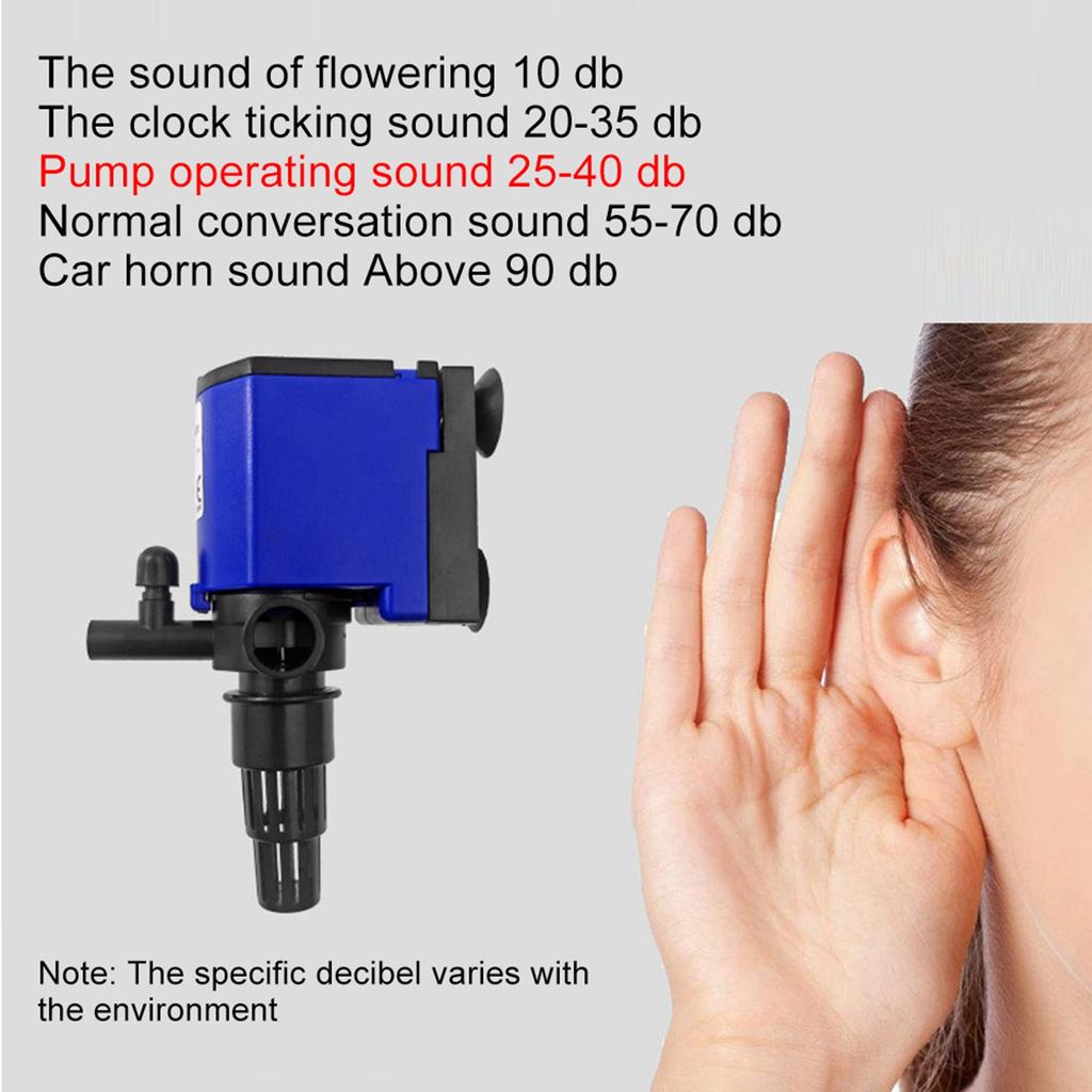 ZY-VS 3 in 1 Aquarium   Filter Submersible Pump Fish   Oxygen Aeration