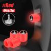 Fluorescent Tire Valve Stem Caps, Luminous Auto Wheel Air Valve Cap,Universal Decoration Accessories for Car/Bike/Motorcycles