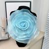 Patch Fiore Grande Organza Multistrato Fiore Petto 3D Patch per Abbigliamento Spilla Fatta a Mano Accessori Applique per Vestiti Cucito
