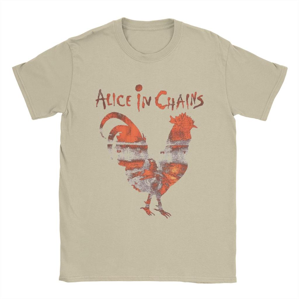 Herren T-Shirt Alices In Chains Neuheit Reines Baumwoll-T-Shirt Kurzarm T-Shirts O-Ausschnitt Kleidung Geschenkidee