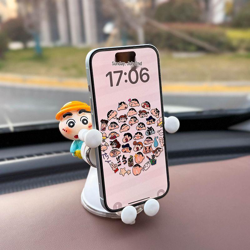 Uroczy uchwyt na telefon do samochodu i ozdoba Crayon Shin-chan 2025 dla kierowców
