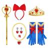 Disney Girls Cosplay Snow White Dress Yellow Luxury Costume with Cape Holiday Party Favor Girls Dress