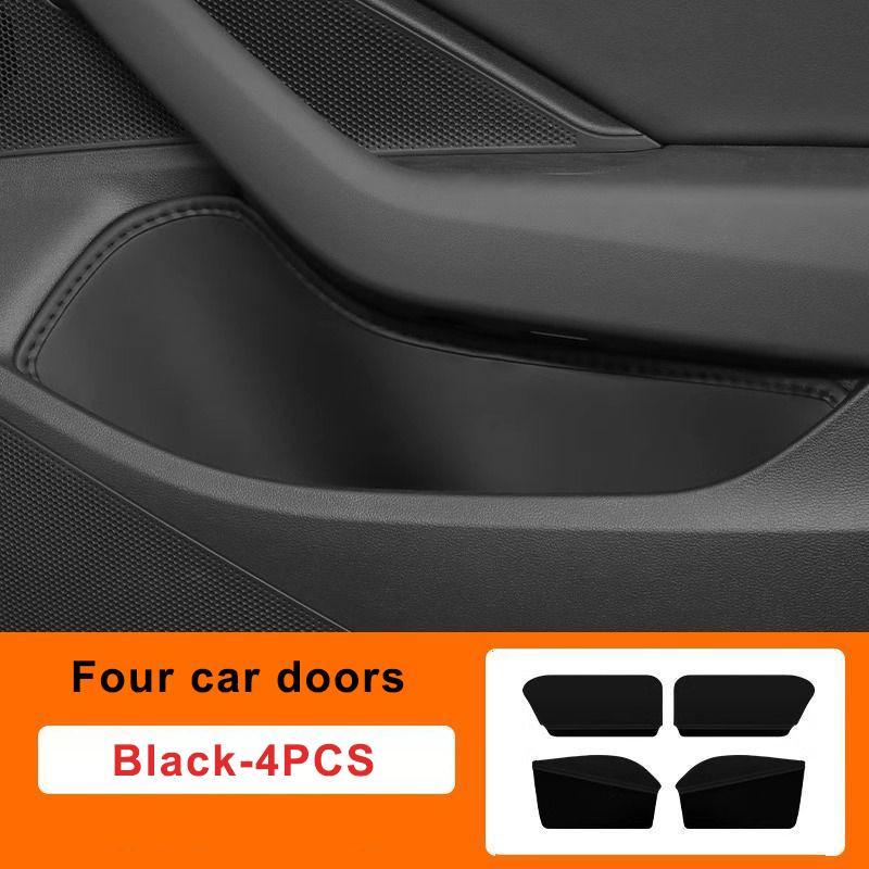 For Volkswagen Magotan Car Door Groove Storage Box Leather Door Slot Protective Pad Interior Decoration Modification Accessories