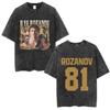 Heated Rivalry Shane Hollander Ilya Rozanov Hollanov washed Vintage Tshirt Men Women Fashion Oversized T Shirts Streetwear