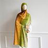 Women S Double Sided Printed Watercolor Long Scarf Thin Elegant Shawl