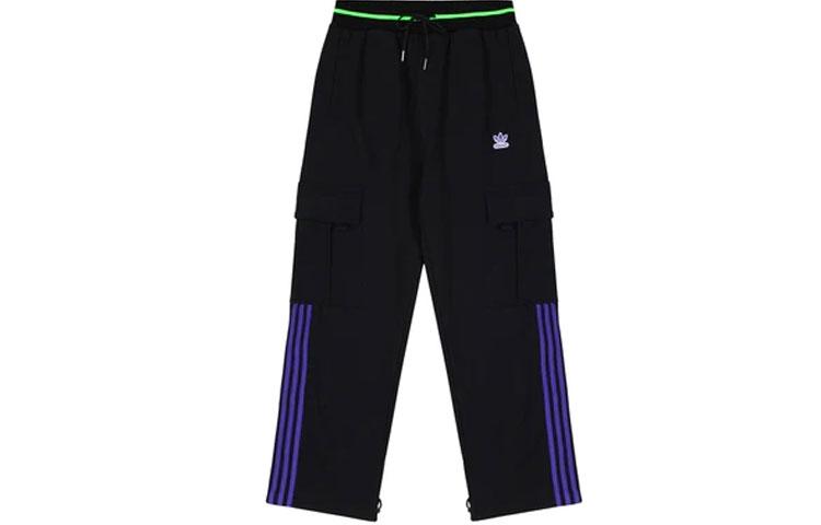 Adidas Originals X SANKUANZ Knitted Sweatpants Men s Black Moderate Straight Fit Pants FS8923 XS