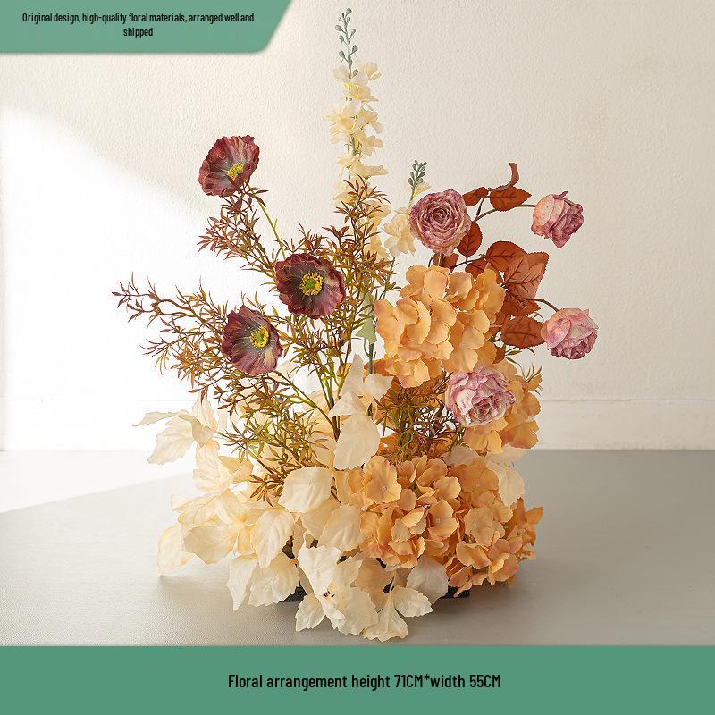 Retro Pastoral Artificial Autumn Flowers for Home, Hotel, Mall, and Outdoor Decor