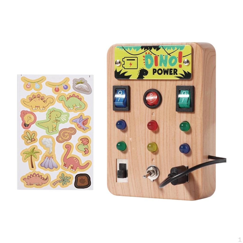Busy Board Toddlers Early Educational Lights Switch Toy Preschool Learning Sensory Activity