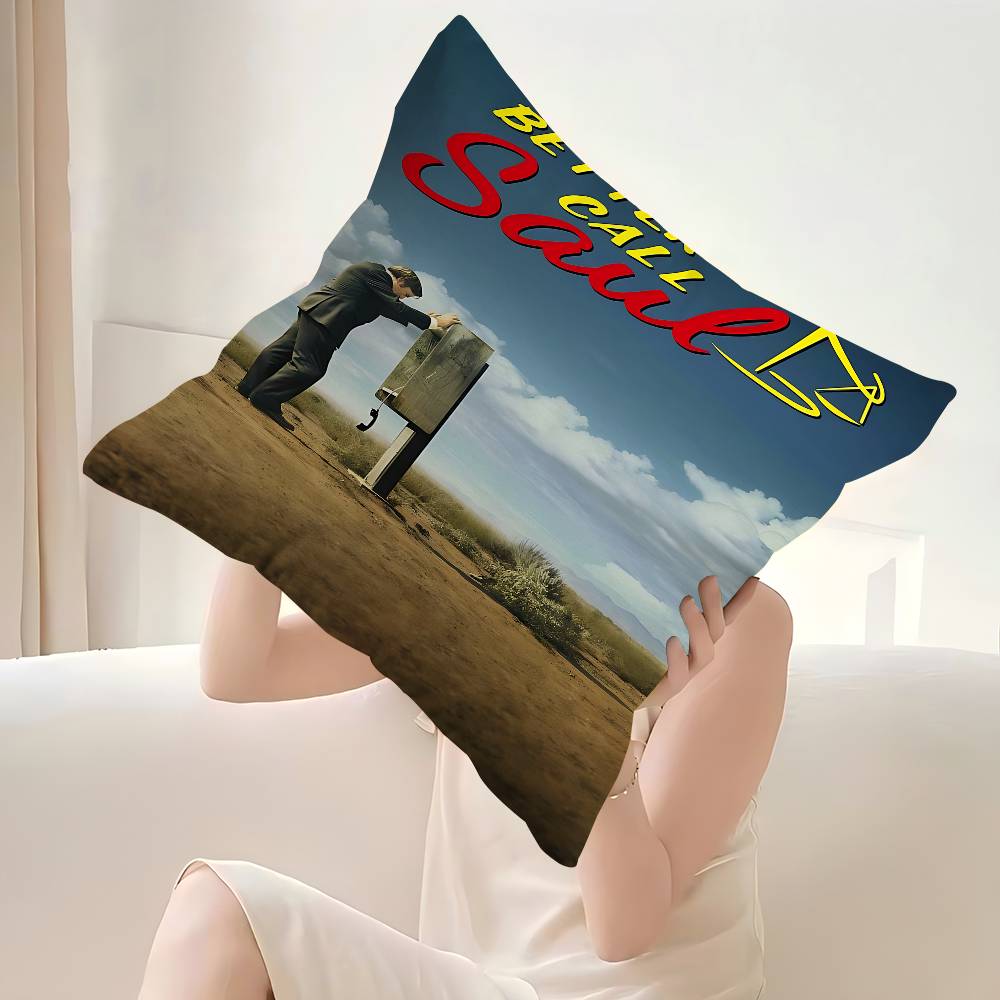 Classic Movie TV Better Call Saul Decorative Room Aesthetics Pillow Case Home Decor Bedroom Sofa Bed Couch Pillow Cover X