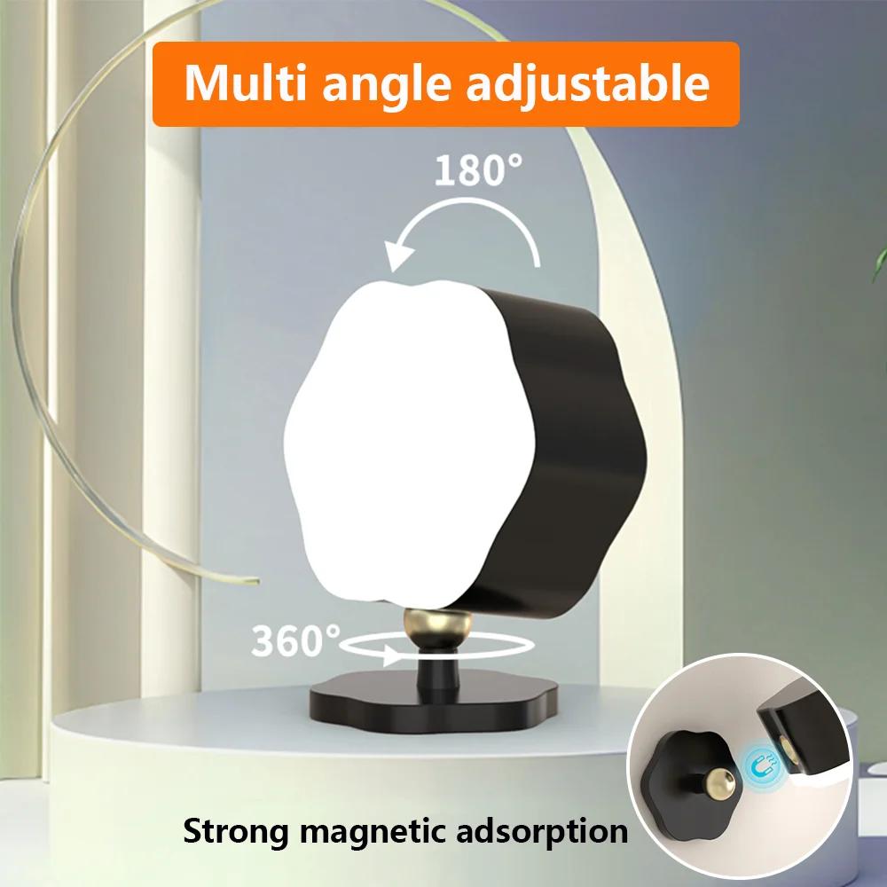 LED Wall Lamp Night Light Touch Sensing Switch 3color in 1 Lamp USB Rechargeable LED for Kitchen Bedroom Wireless Remote Control