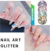 12 Colors Holographic Chunky Glitter Assorted 3mm Star Shapes Fine Glitter Powder for Body Nail Art Craft Mixed Colors