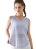 Yuoku Short Sleeved Tank Top with Striped Perfect for and Features a and Stretch Perfect for and Gym A01 Light Women's Print, Yoga, Fitness, Pilates.