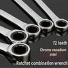 Dual-Purpose Multifunctional Ratchet Wrench Set: Open & Box-End Combination Tool Collection