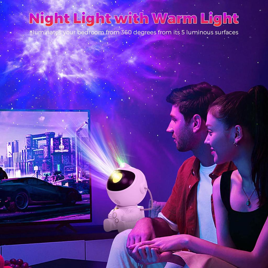Astronaut Star Projector: Colorful Laser Light for Bedrooms