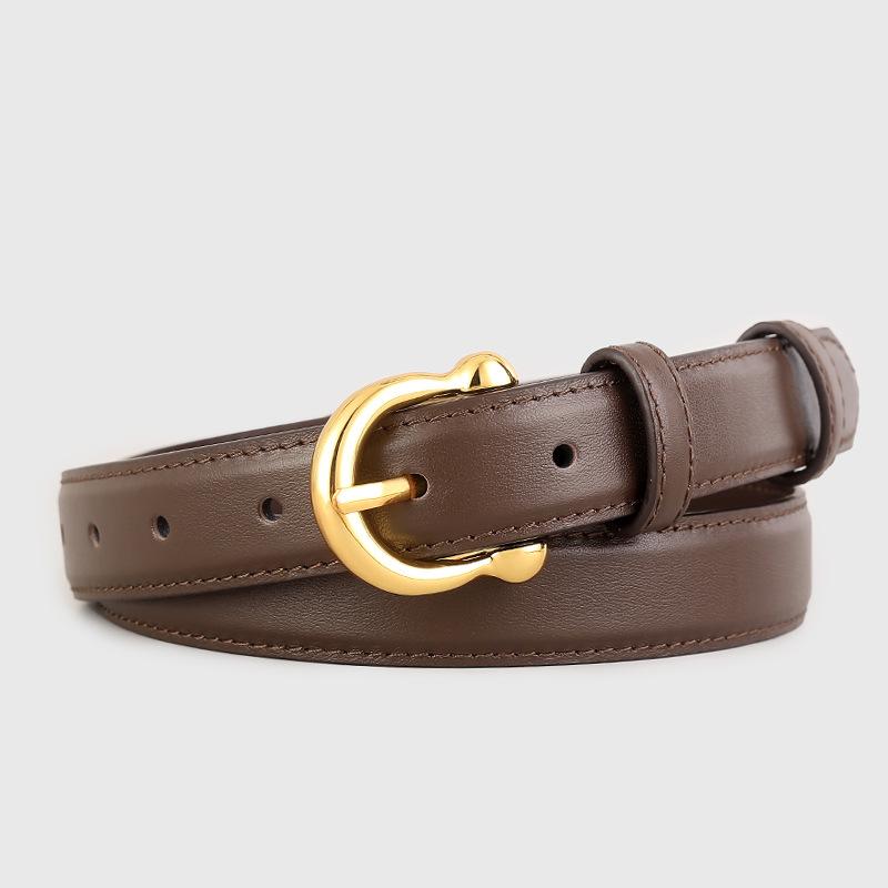 

Солнечная Кабина С Артефактной Кожей Золотая Пряжка Женский Джинсовый Ремень Женский 100cm темно-коричневого