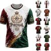 Camiseta de Fútbol para Hombre de Cuello Redondo y Manga Corta para Apoyo Diurno
