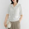 Dedra Short Open Collar Knit Knf3033