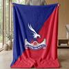 Crystal Palace Fotballtrykk Flanellteppe, Mykt Varmt Lett Kastepledd for Sofa Seng Camping