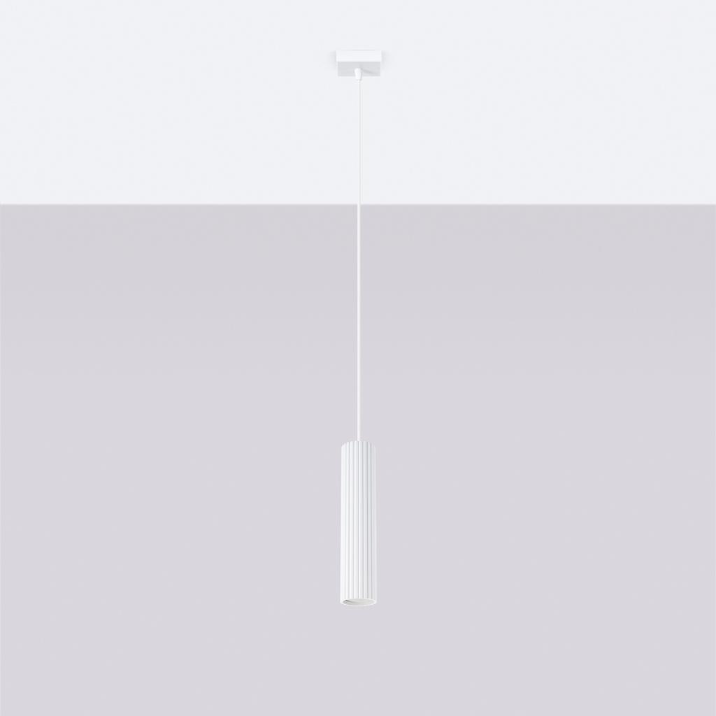 Carbon 1 white pendant lamp