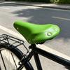 Classic Retro Bike Saddle Green With Rivet Accents Durable Padded Seat For Commuters