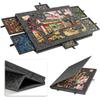 1000Pcs Puzzle Board W/6 Sliding Drawers - Portable Non-Slip Organizer, Durable Storage For Home/Travel, Also Decor Panel