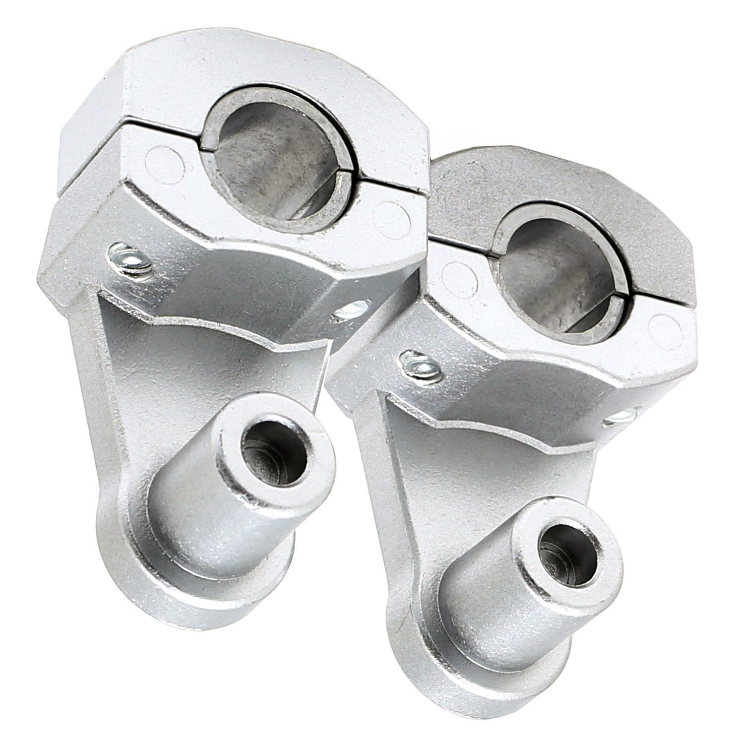 nakira Motorcycle Handlebar Post Bar Rise Adapter Height 55mm PCX CB250F nkr1053 22.2mm 28.6mm MT-25 (Silver)