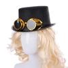 Magician Hat Steampunk Men Hat With Eyeglasses Cosplay Jazz Hat Retro Gothic Hat  Men Women Unisex