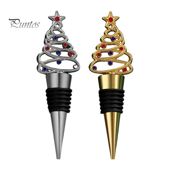 

2 шт. Рождественские елочные винные пробки, многоразовые герметики для бутылок, праздничные винные пробки, декор для напитков, сувениры для рождественской вечеринки, художественные украшения разноцветный