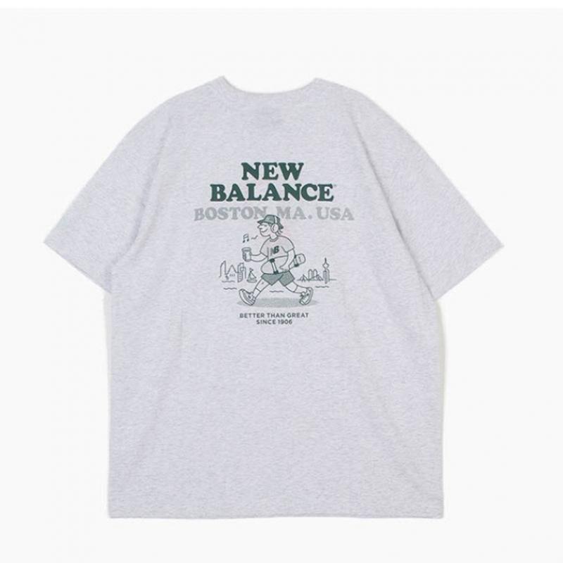 New Balance Uni Nb Boston Short Sleeve Tee Overfit Nbnefco263 16 Short Sleeve Tee