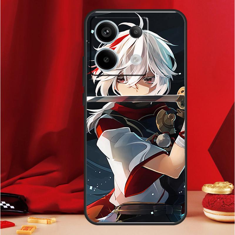 Genshin Impact Kaedehara Kazuha Case For Xiaomi Redmi Note 9 10 11 12 13 Pro Plus 9S 10S 11S 12S Redmi 12 10C 9C 13C Coque