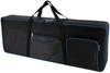 Laquest Waterproof Keyboard Case for 61-Key Soft Keyboard Bag Protection Case Backpackable Electronic Piano Synthesizer Black Blue 420D